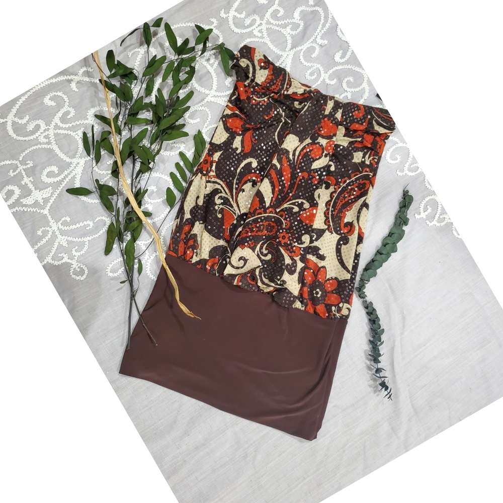 Brown Party Dress